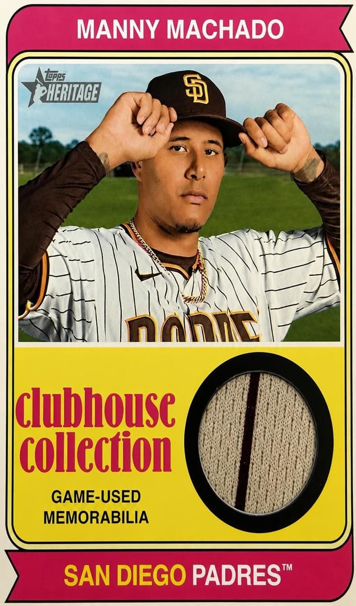 Manny Machado 2023 topps Topps Heritage
