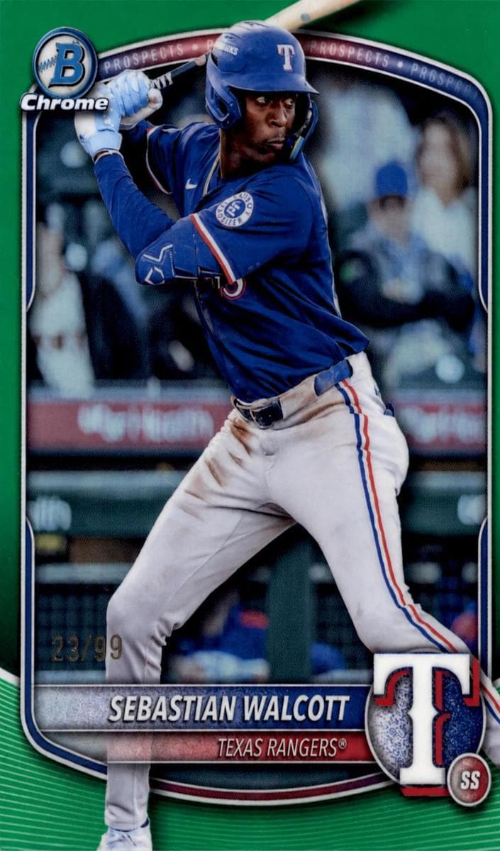 Sebastian Walcott 2025 bowman Bowman Draft
