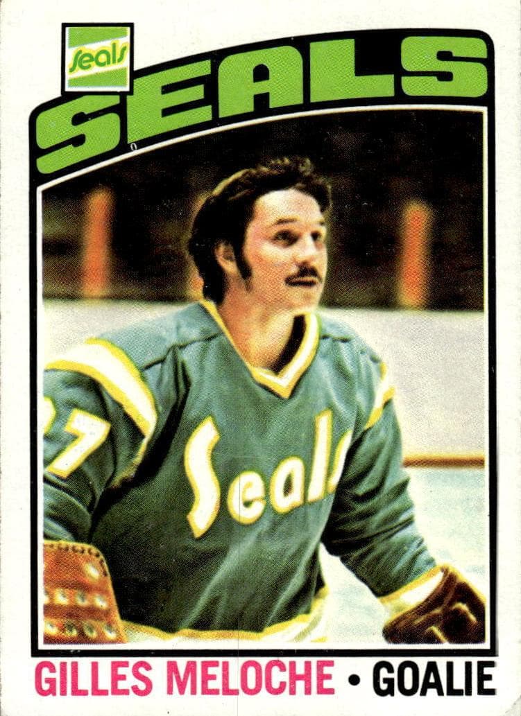 Gilles Meloche 1976 topps Topps