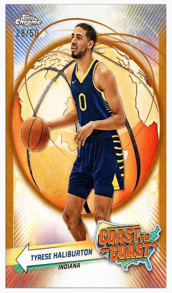 Tyrese Haliburton 2023 topps Topps Chrome