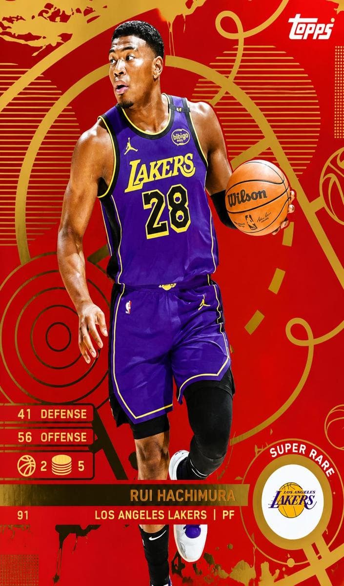 Rui Hachimura 2025 topps Match Attax