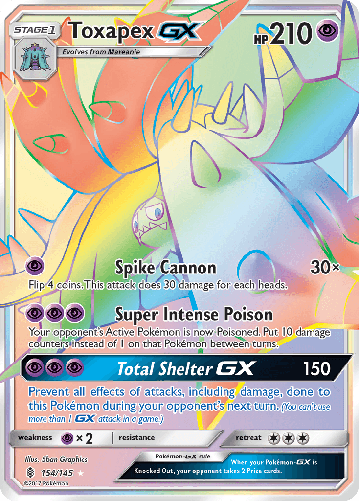 Toxapex GX 2017 Pokemon Guardians Rising