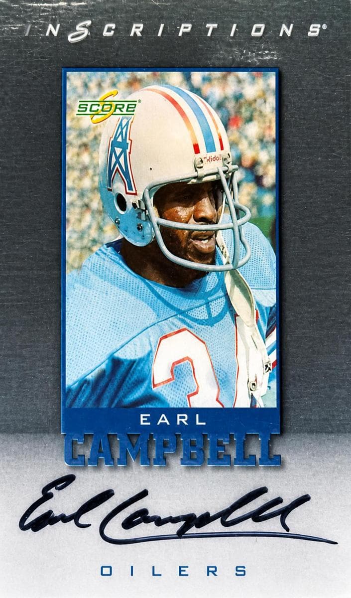 Earl Campbell 1999 score Supplemental Inscriptions
