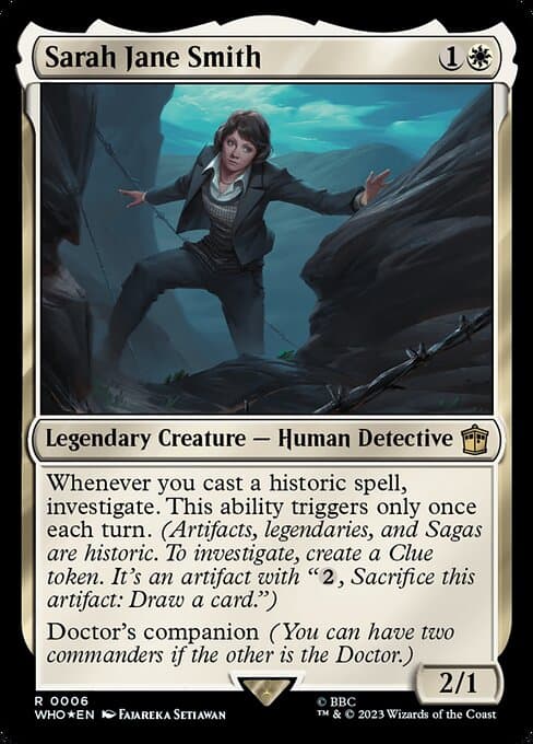 Sarah Jane Smith 2023 Magic: The Gathering Doctor Who