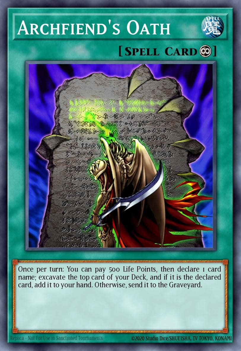Archfiend's Oath 2003 Yu-Gi-Oh!