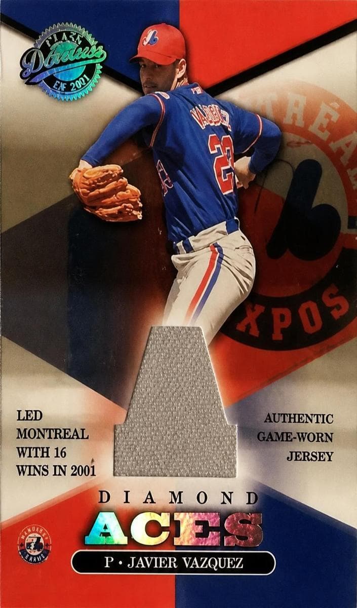 Javier Vazquez 2001 panini Donruss Class of 2001