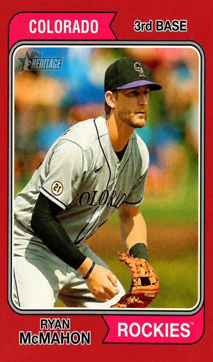 Ryan McMahon 2023 topps Topps Heritage