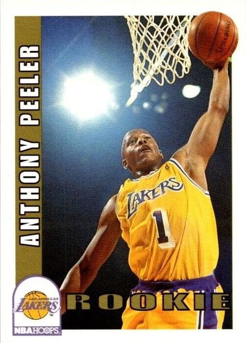 Anthony Peeler 1992 panini Hoops