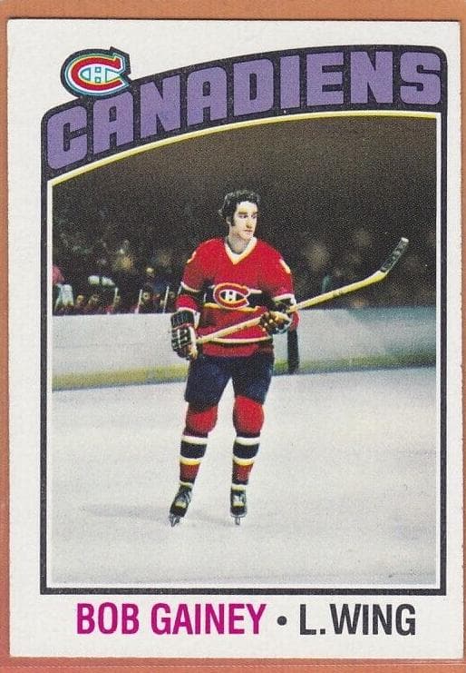 Bob Gainey 1976 topps