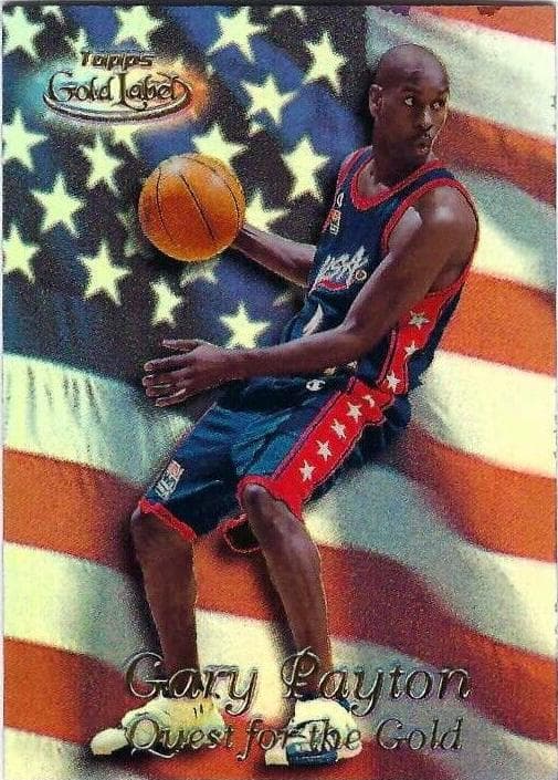 Gary Payton 1999 topps Topps Gold Label