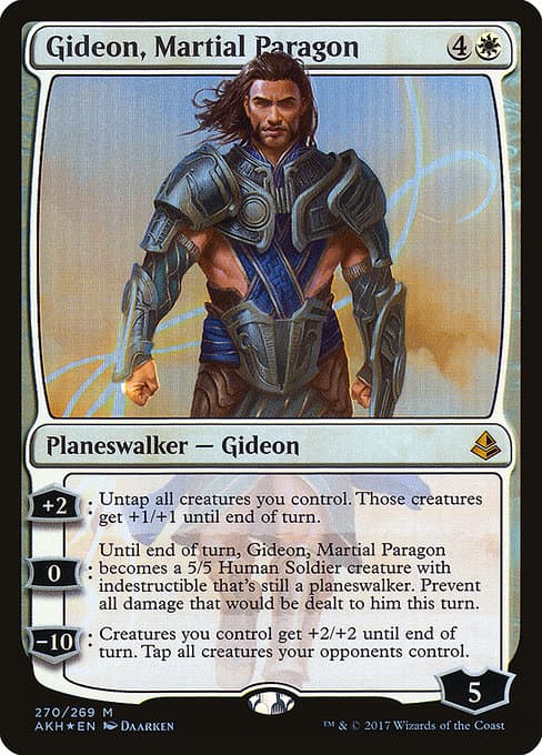 Gideon, Martial Paragon 2017 Magic: The Gathering Amonkhet Foil