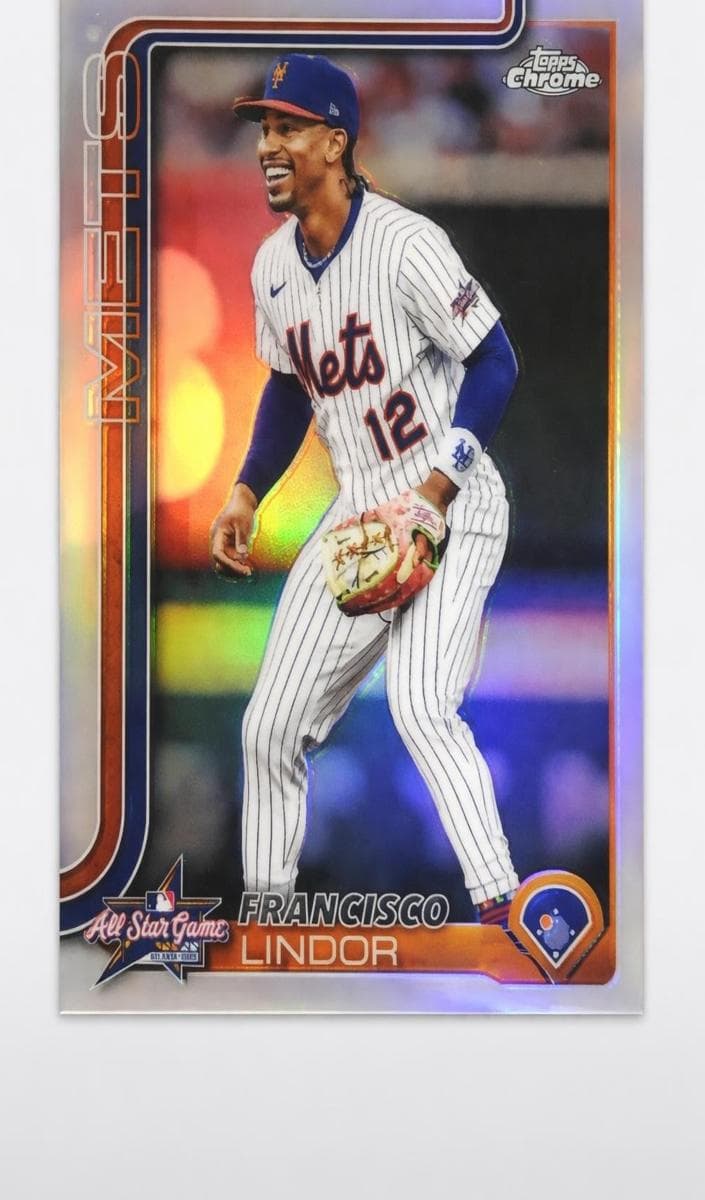 Francisco Lindor 2025 topps Topps Chrome Update