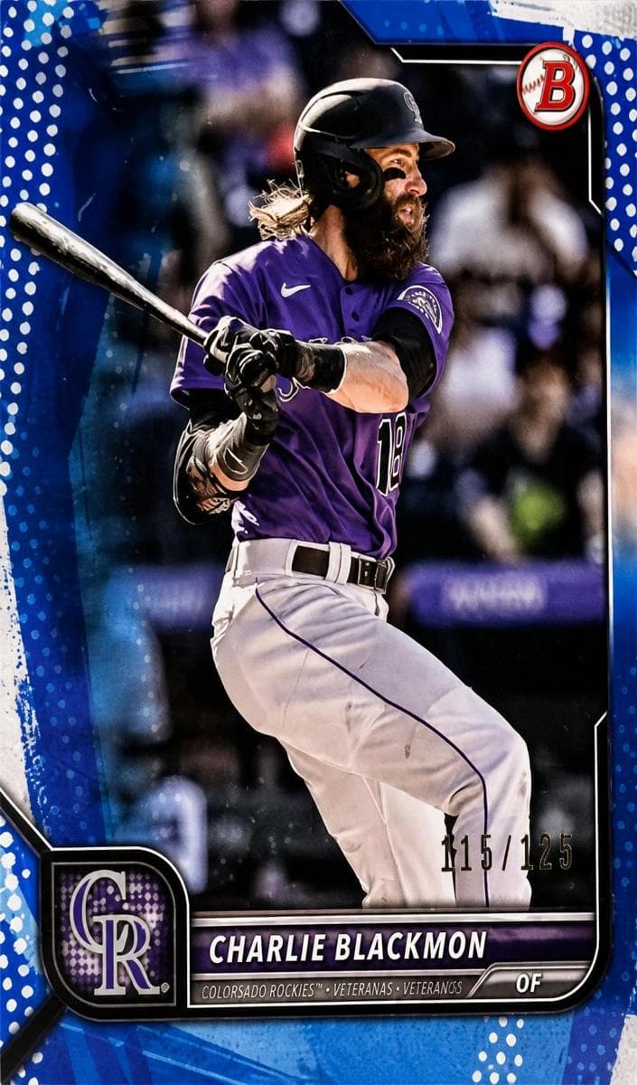 Charlie Blackmon 2022 bowman Bowman