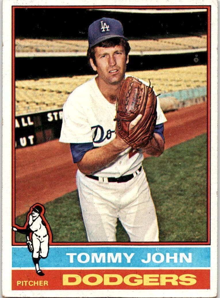 Tommy John 1976 topps Topps