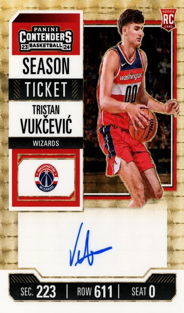 Tristan Vukcevic 2023 panini