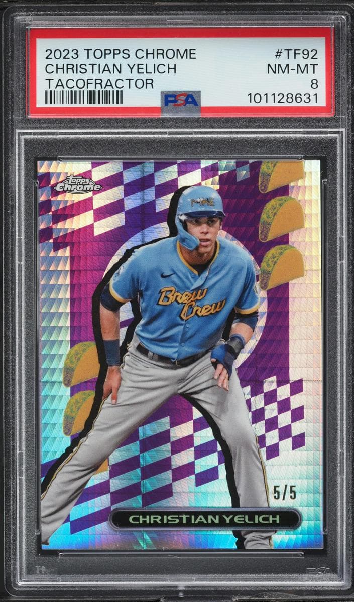 Christian Yelich 2023 topps Topps Chrome