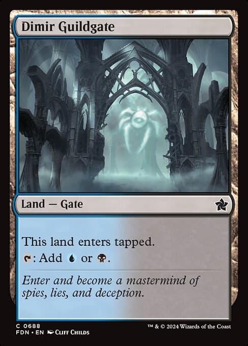 Dimir Guildgate Magic: The Gathering Zendikar Rising Commander