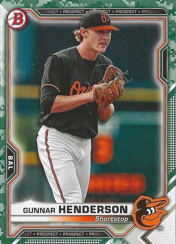 Gunnar Henderson 2021 bowman Bowman