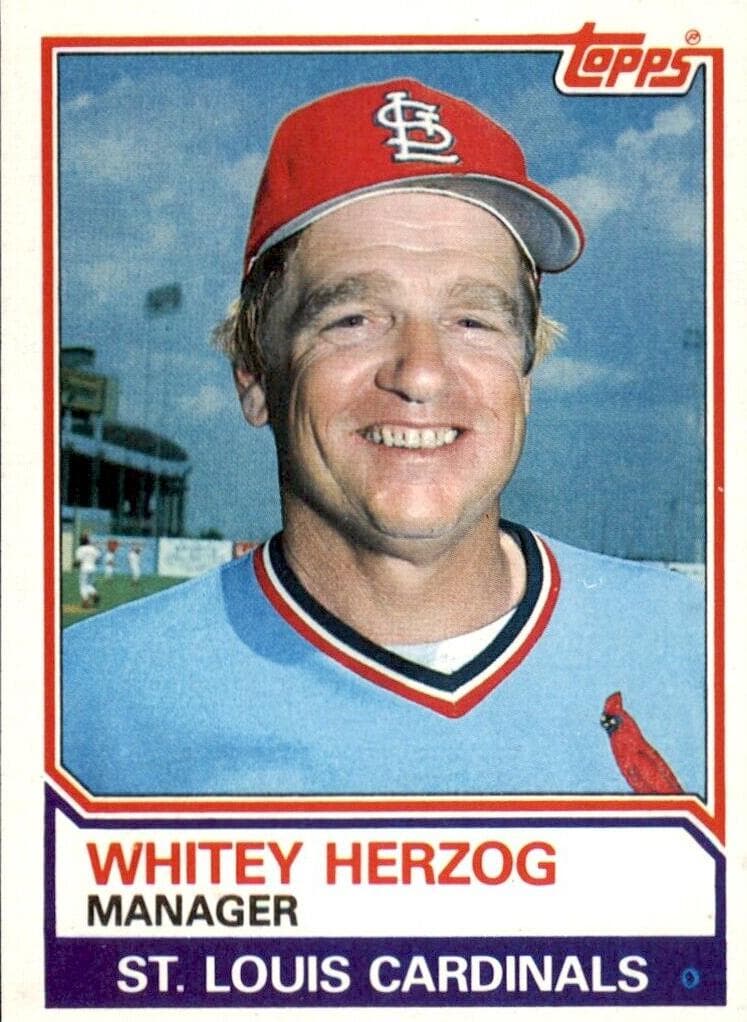 Whitey Herzog 1983 topps Topps