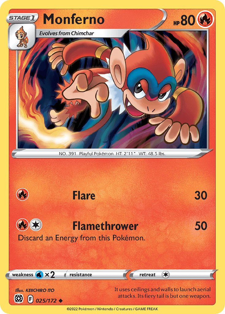 Monferno 2022 Pokemon