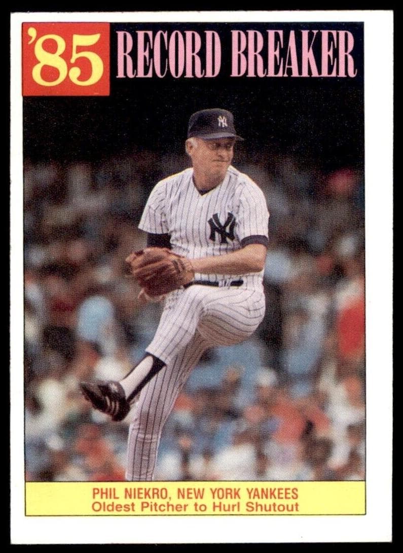 Phil Niekro 1986 topps