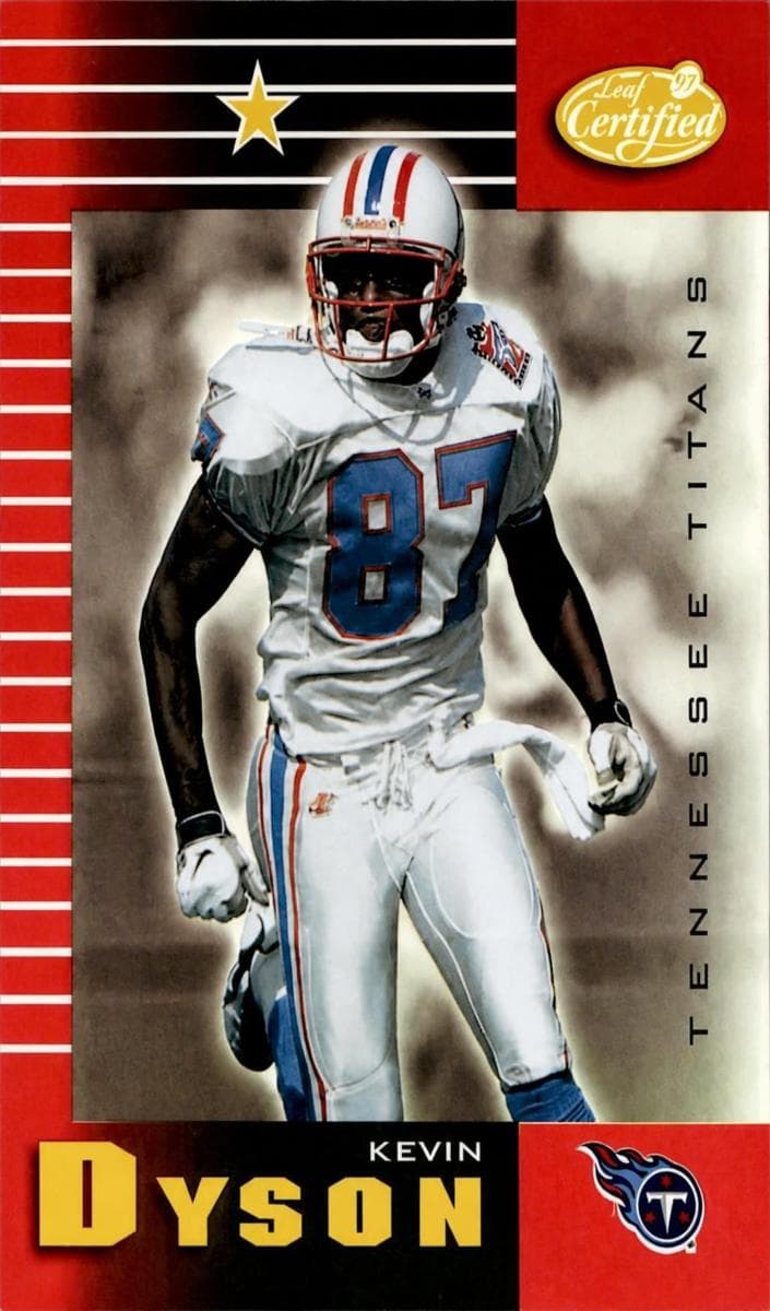 Kevin Dyson 1999 leaf Leaf Certified