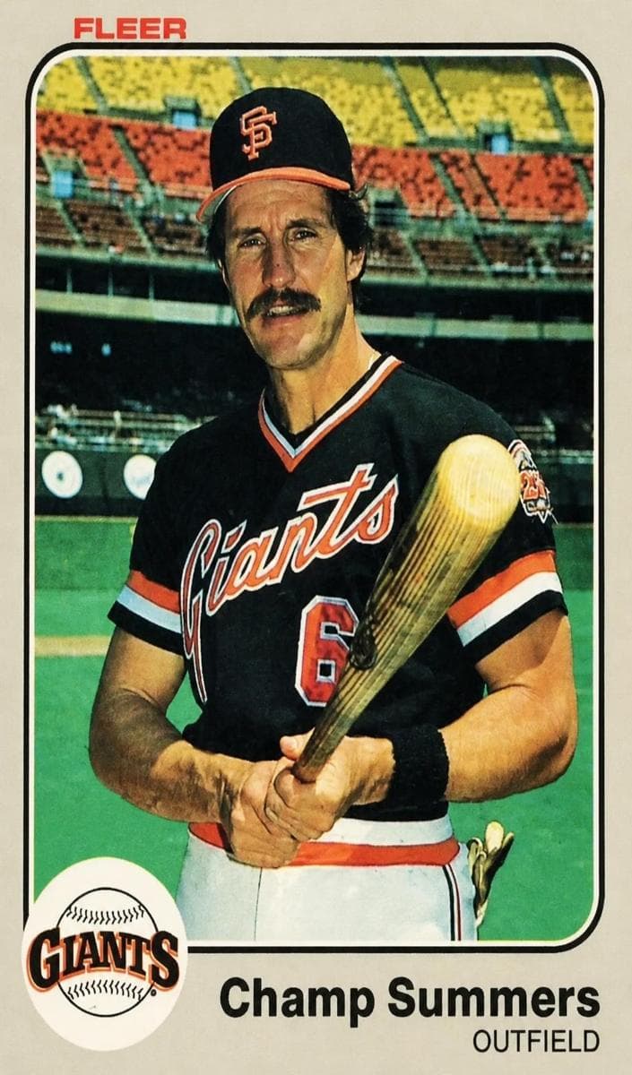 Champ Summers trading card