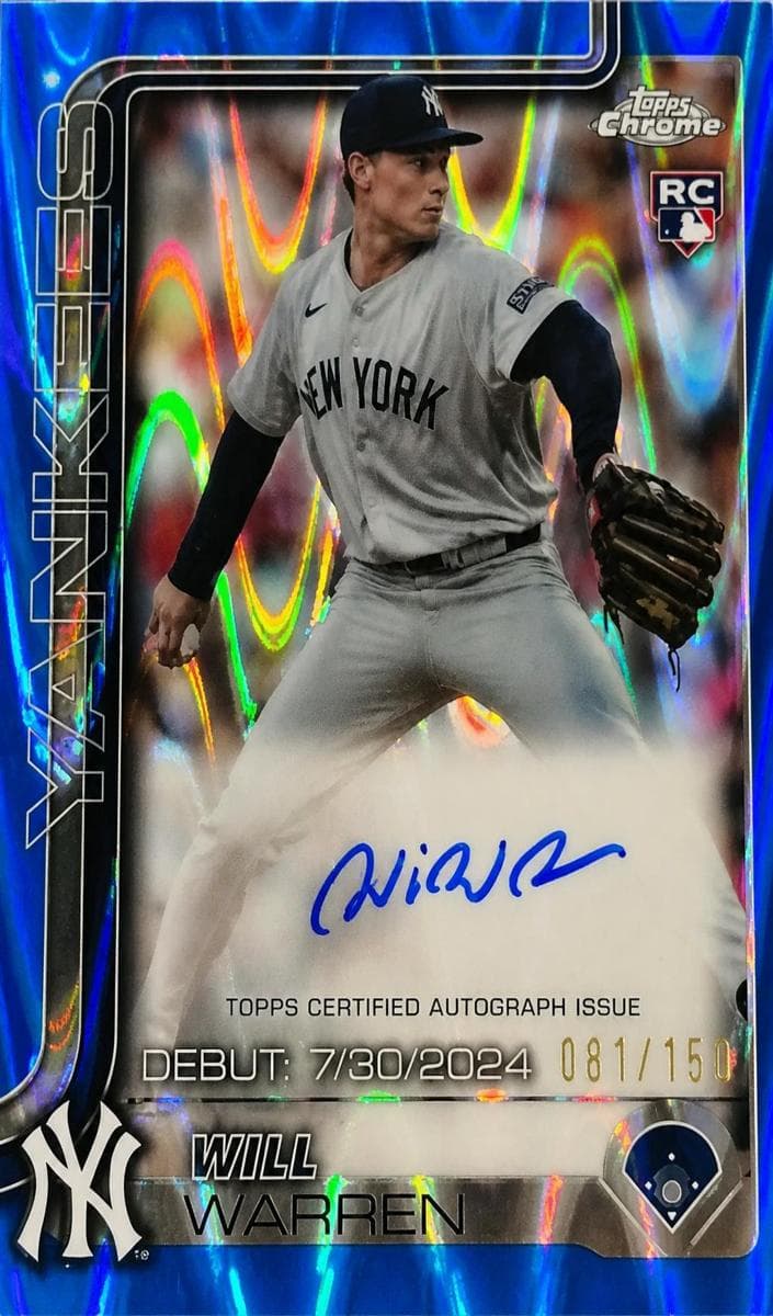Will Warren 2025 topps Topps Chrome Update