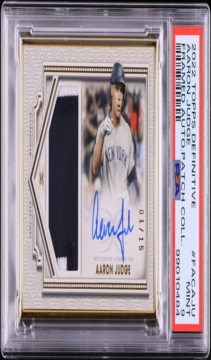 Aaron Judge 2022 topps Topps Definitive Collection