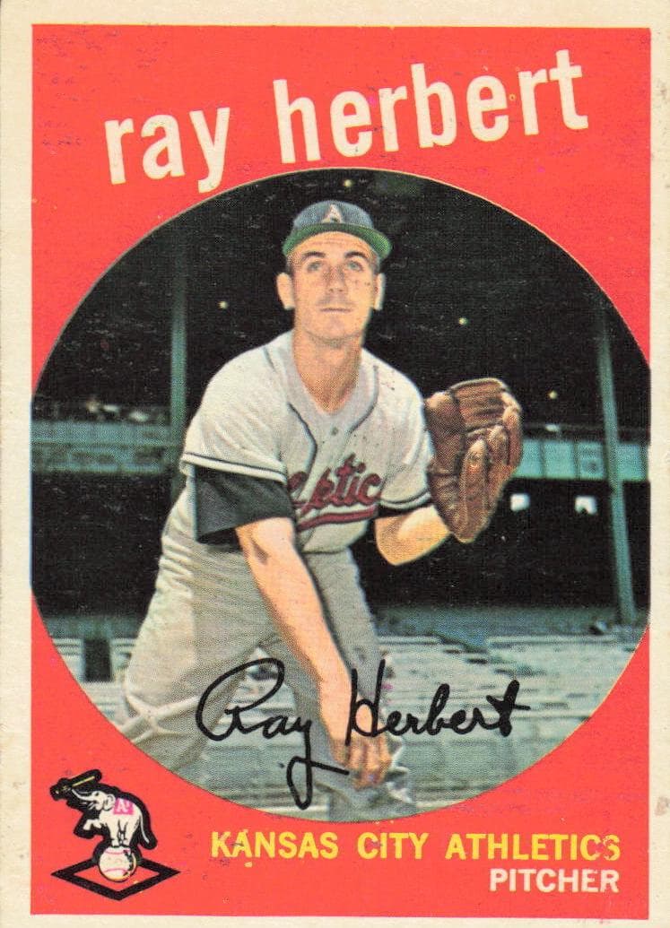 Ray Herbert 1959 topps Topps