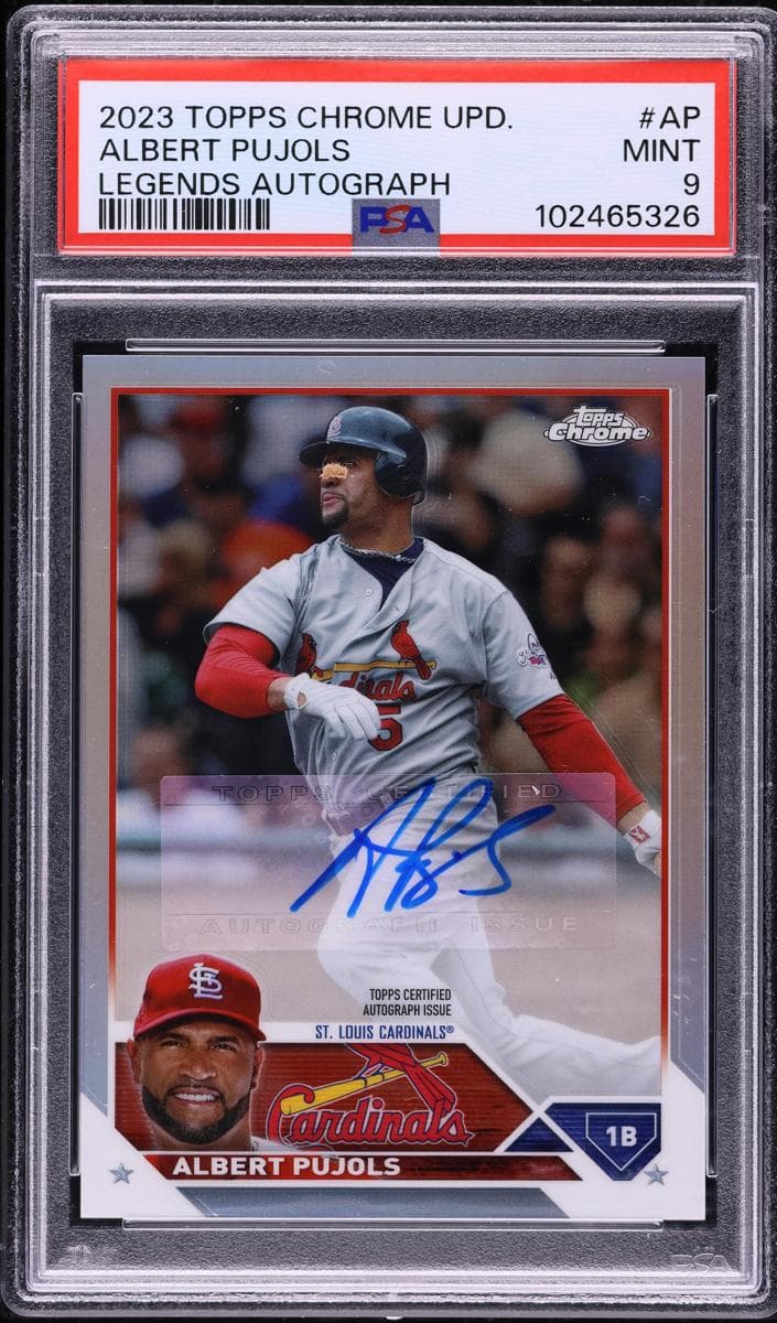 Albert Pujols 2023 topps Topps Chrome Update