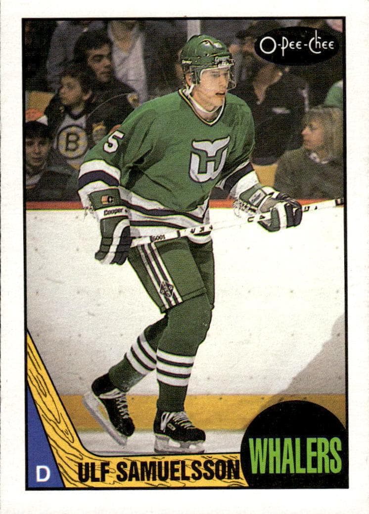Ulf Samuelsson 1987 topps O-Pee-Chee