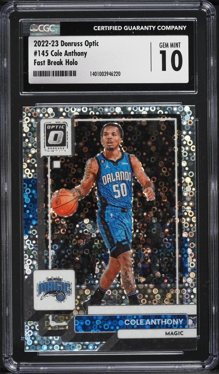 Cole Anthony 2022 panini Donruss Optic