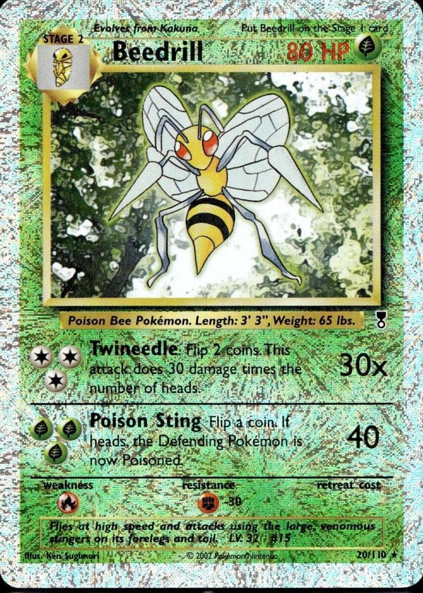 Beedrill trading card