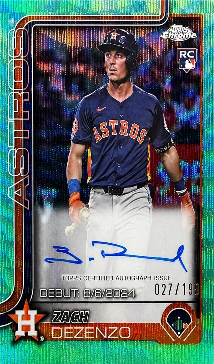 Zach Dezenzo 2025 topps Topps Chrome Update