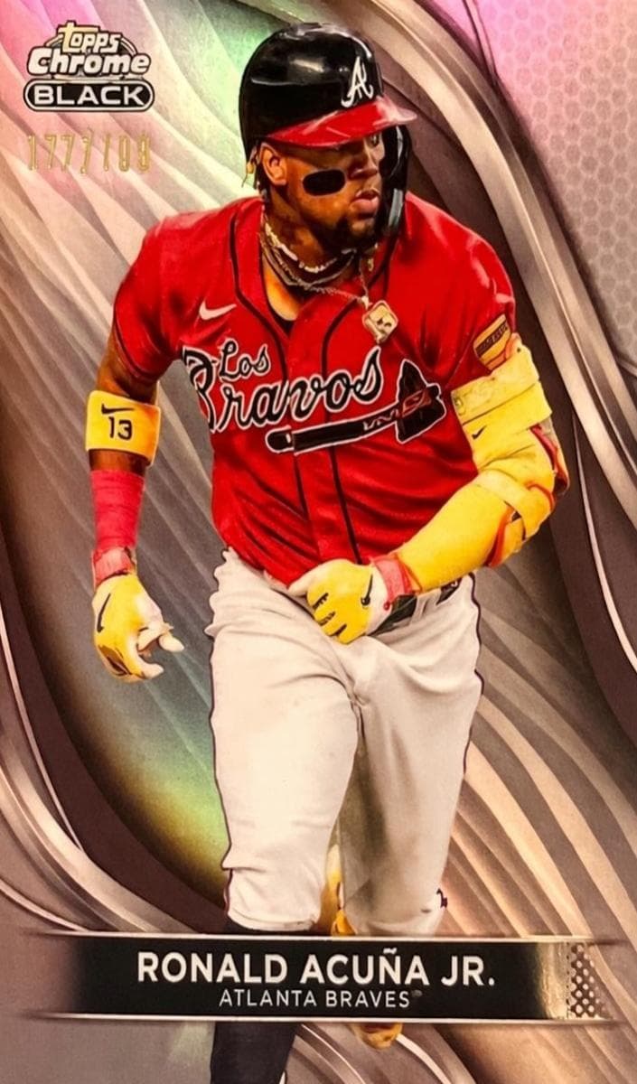 Ronald Acuña Jr. 2024 topps Topps Chrome Black