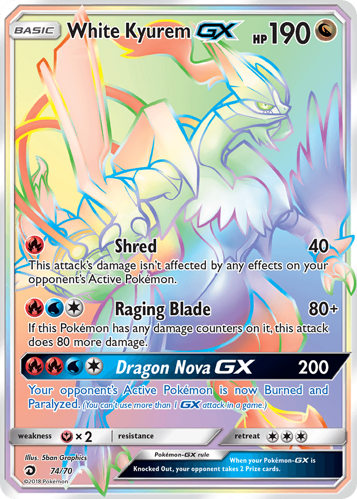 White Kyurem GX #74