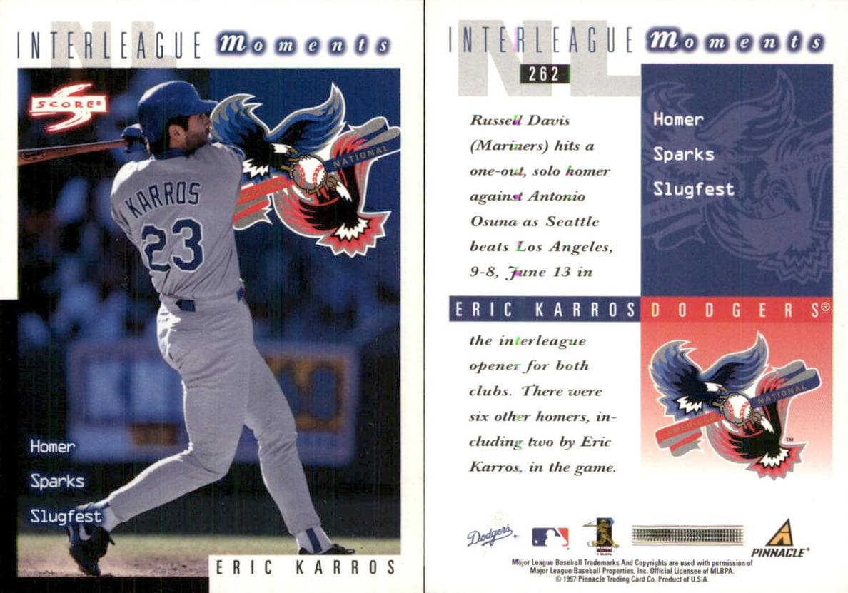 Eric Karros 1998 panini Score