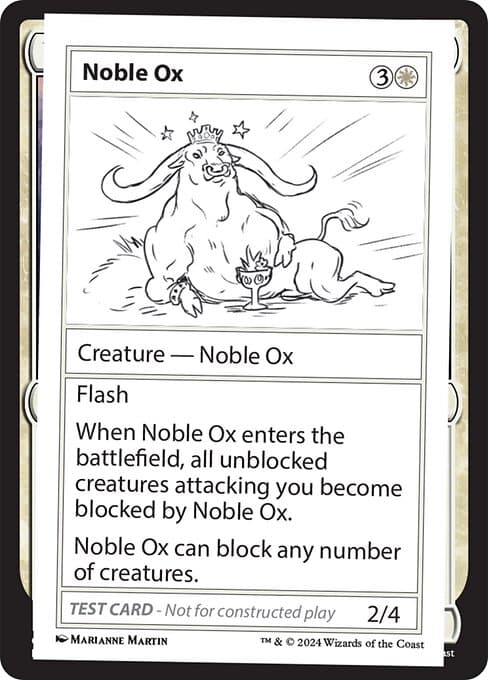 Noble Ox 2024 Magic: The Gathering Mystery Booster 2