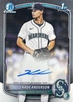 Kade Anderson 2025 bowman Bowman Draft Chrome Prospect Auto (1st)