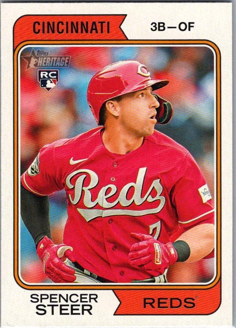 Spencer Steer 2023 topps Topps Heritage