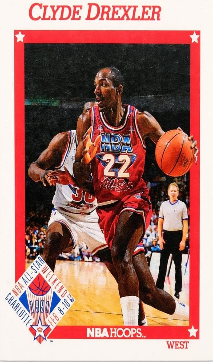 Clyde Drexler 1991 panini Hoops