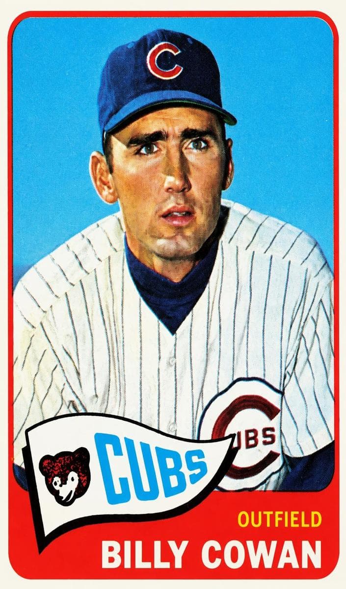 Billy Cowan 1965 topps O-Pee-Chee