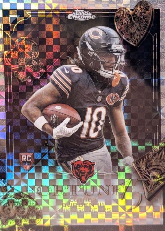 Luther Burden III 2025 topps Topps Chrome Fortune 15 - Aqua Refractor