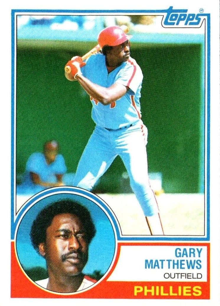 Gary Matthews 1983 topps Topps