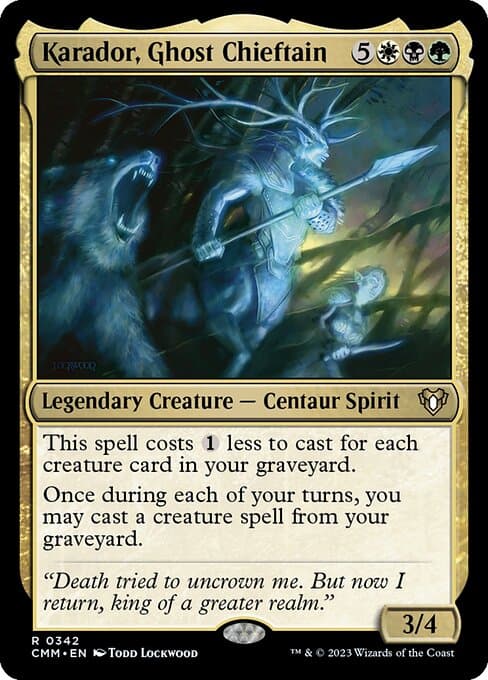 Karador, Ghost Chieftain 2022 Magic: The Gathering Double Masters 2022