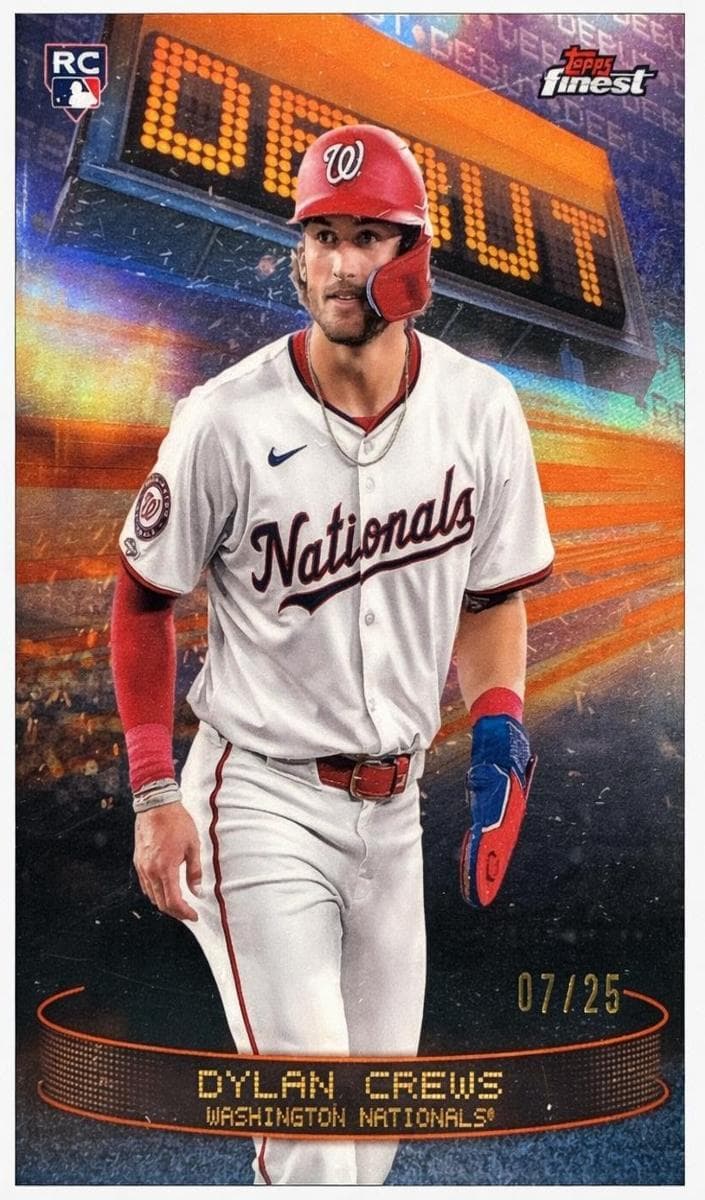 Dylan Crews 2025 topps Topps Finest