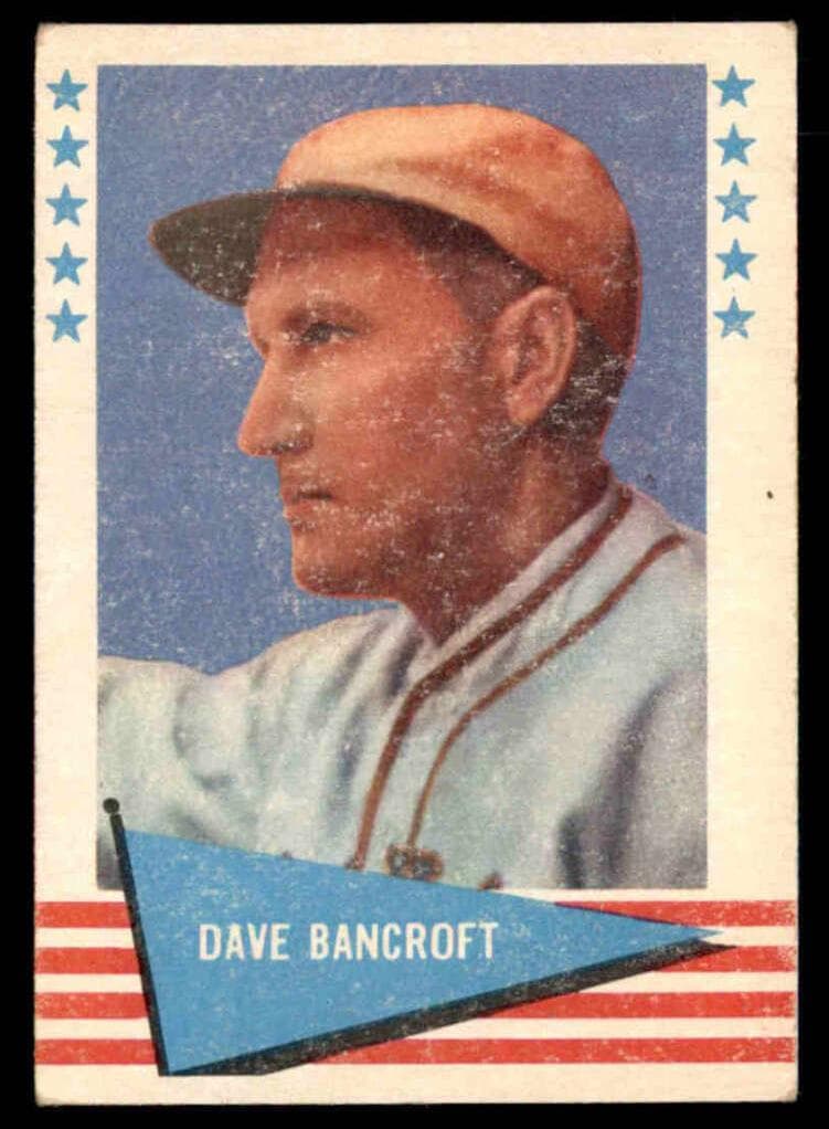 Dave Bancroft 1961 fleer Fleer Baseball Greats