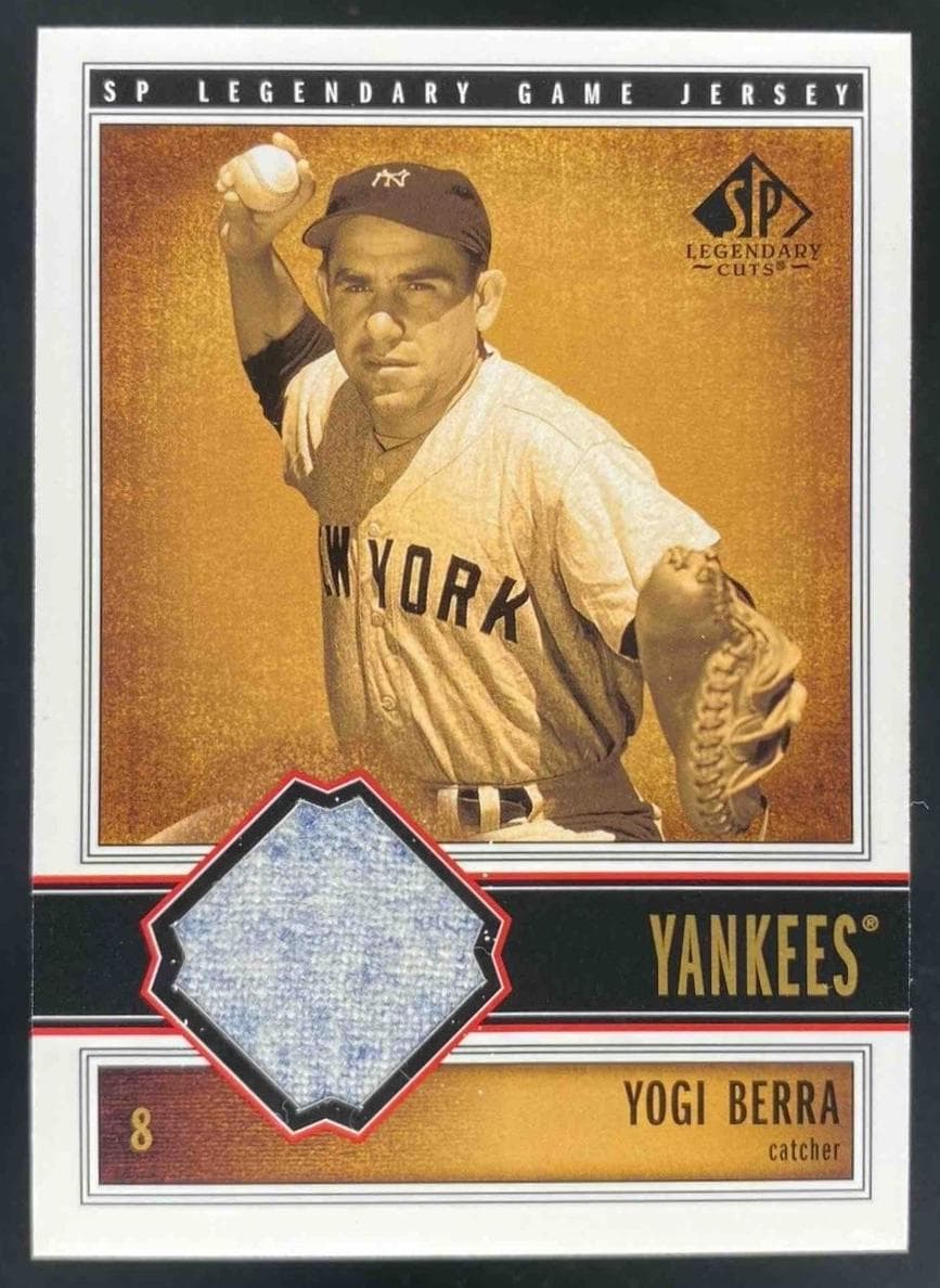 Yogi Berra 2002 unknown SP Legendary Cuts