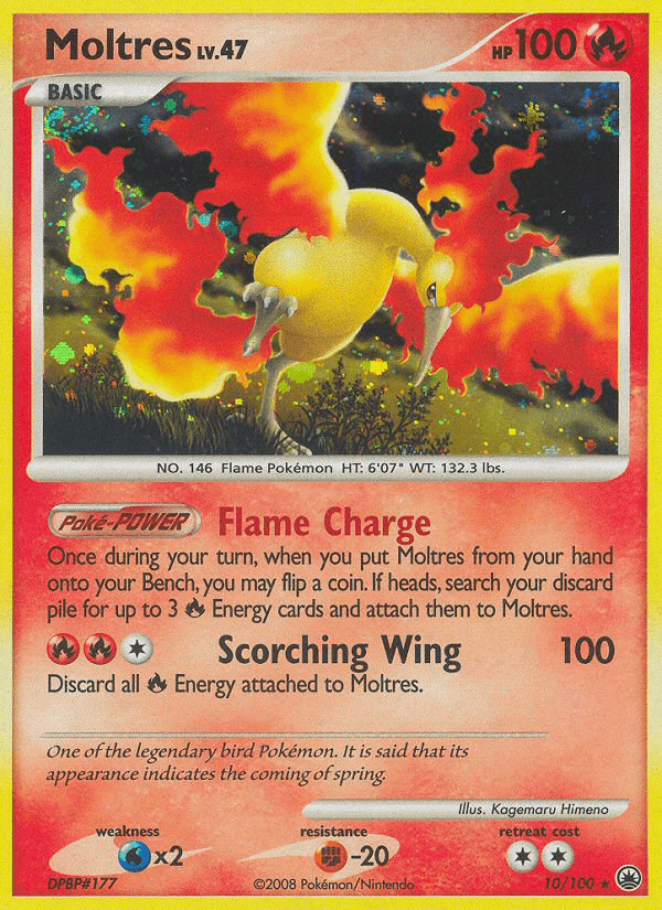 Moltres 2008 Pokemon Majestic Dawn